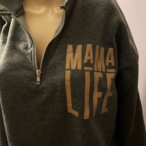 Large Mama Life Fleece Zip
